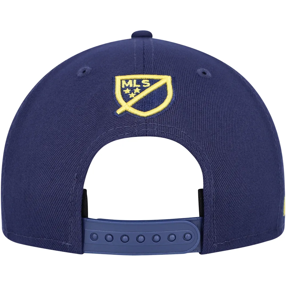 Casquette Snapback Nashville SC Kick Off 9FIFTY New Era pour homme bleu marine