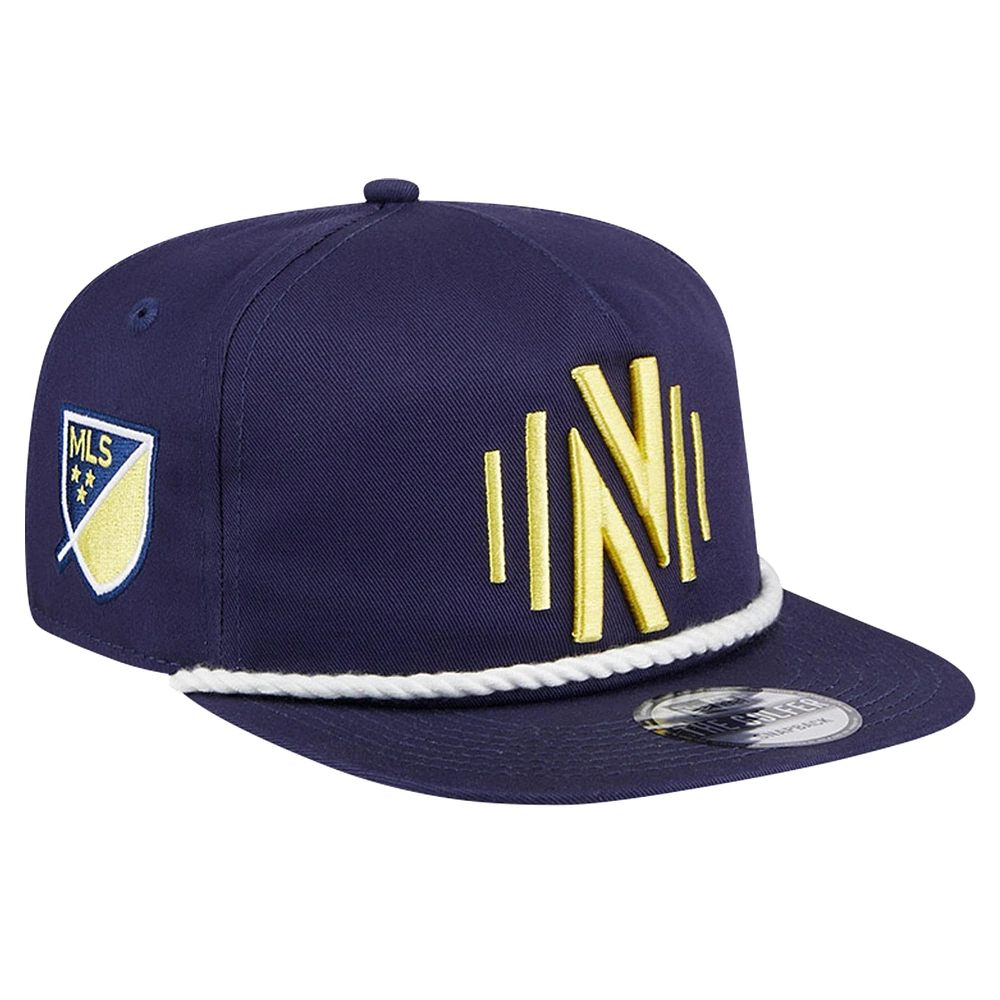 Men's New Era Navy Nashville SC The Golfer Kickoff Collection Adjustable Hat