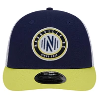 Men's New Era Navy Nashville SC Throwback Trucker Low Profile 9FIFTY Snapback Hat