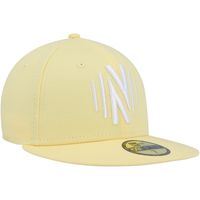 Men's New Era Yellow Nashville SC Pastel Pack 59FIFTY Fitted Hat