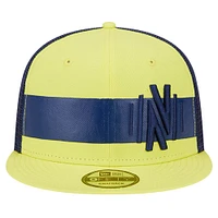 Casquette Snapback Nashville SC Trucker 9FIFTY jaune New Era pour hommes