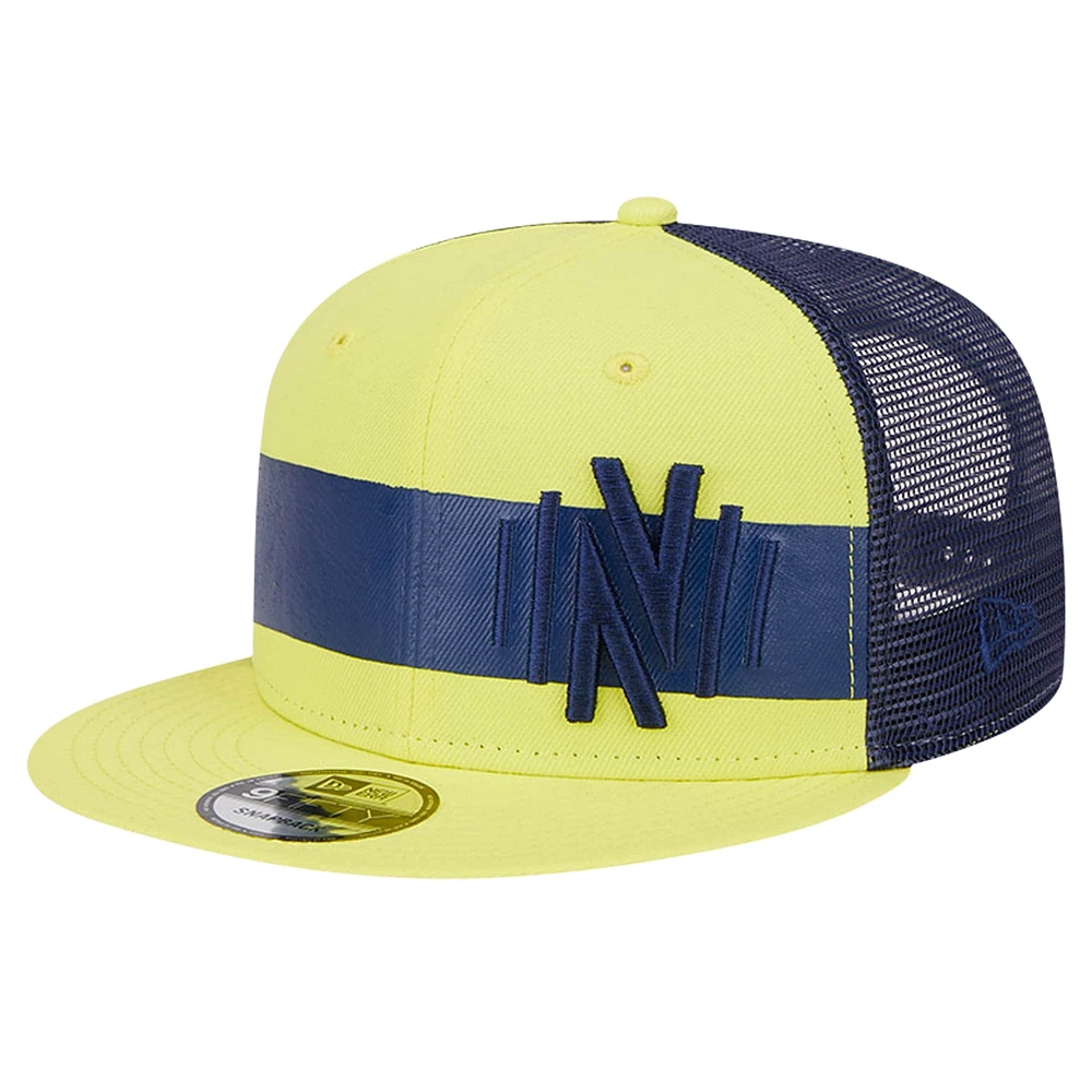 Casquette Snapback Nashville SC Trucker 9FIFTY jaune New Era pour hommes