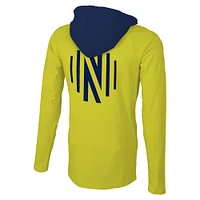 T-shirt à capuche jaune manches longues Stadium Essentials Nashville SC Tradition Raglan pour hommes