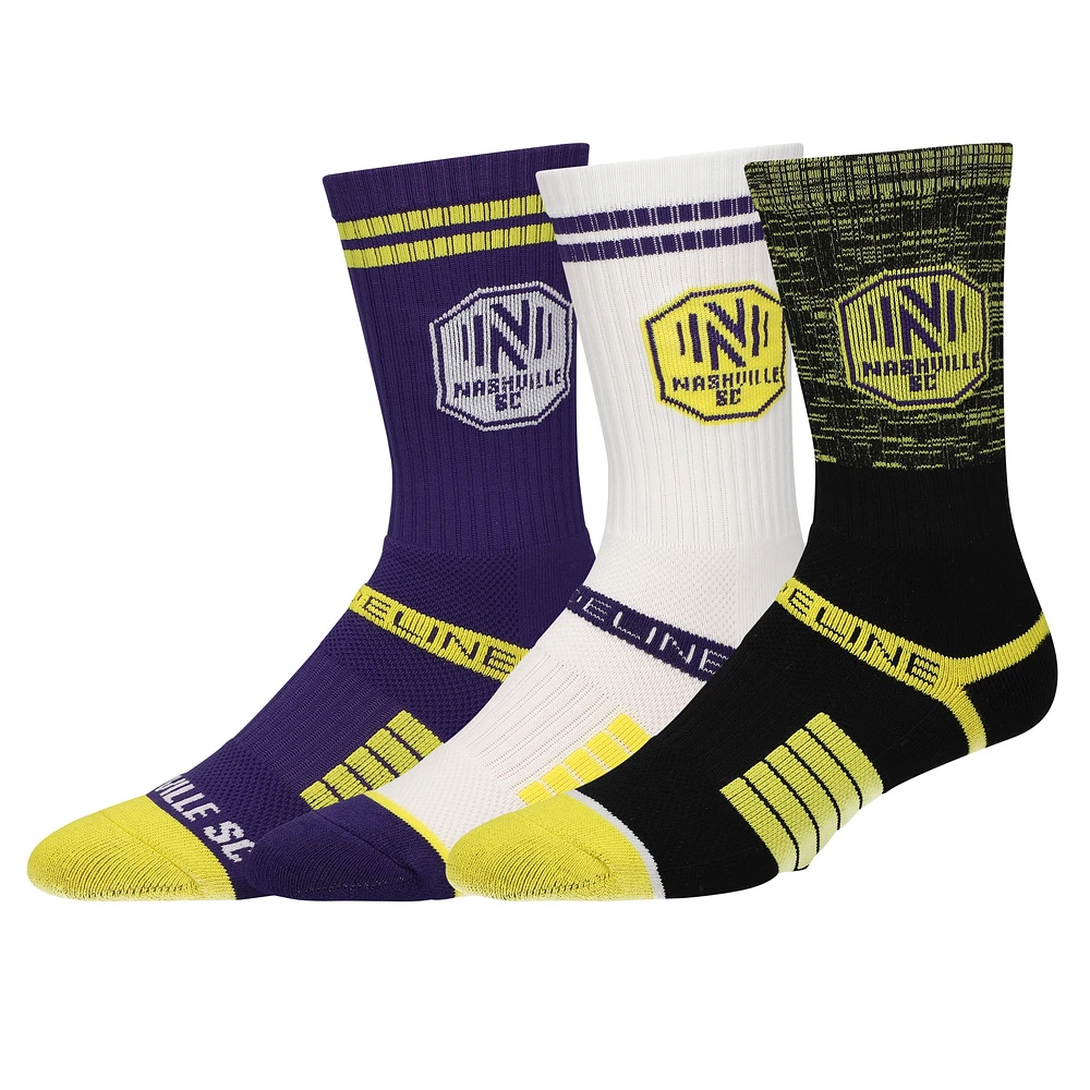 Men's Strideline Nashville SC Premium 3-Pack Knit Crew Socks Set