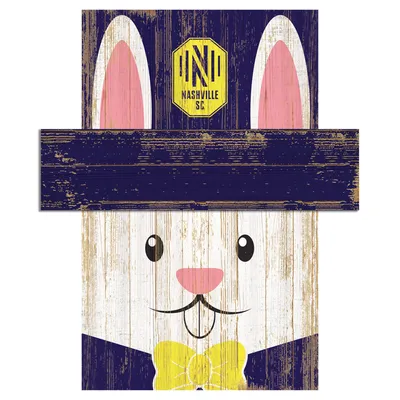 Nashville SC 19'' x 16'' Easter Bunny Head Sign