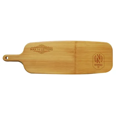 Nashville SC Personalized Bamboo Paddle Serving Board