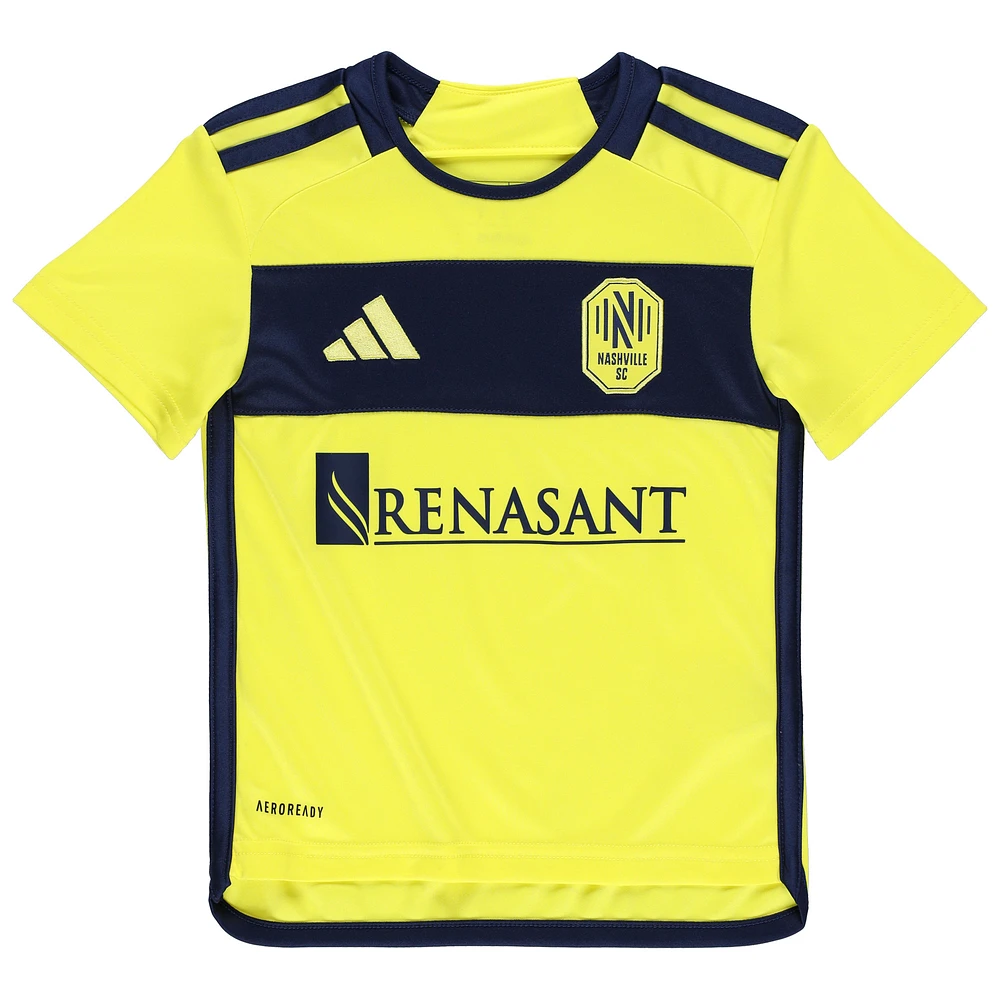 Toddler adidas Yellow Nashville SC 2024 AEROREADY Team Jersey