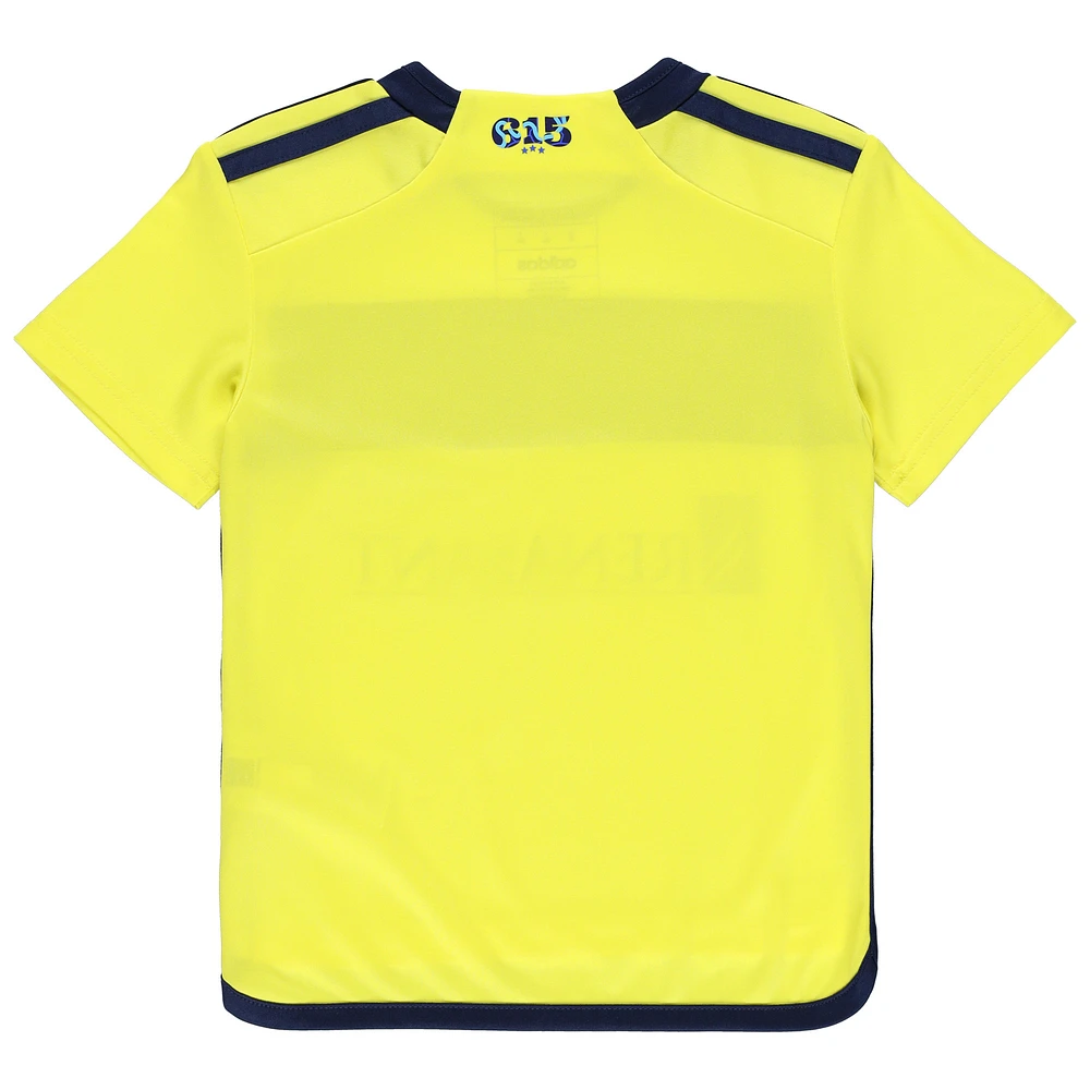 Maillot d'équipe adidas Nashville SC 2024 AEROREADY Jaune pour tout-petit