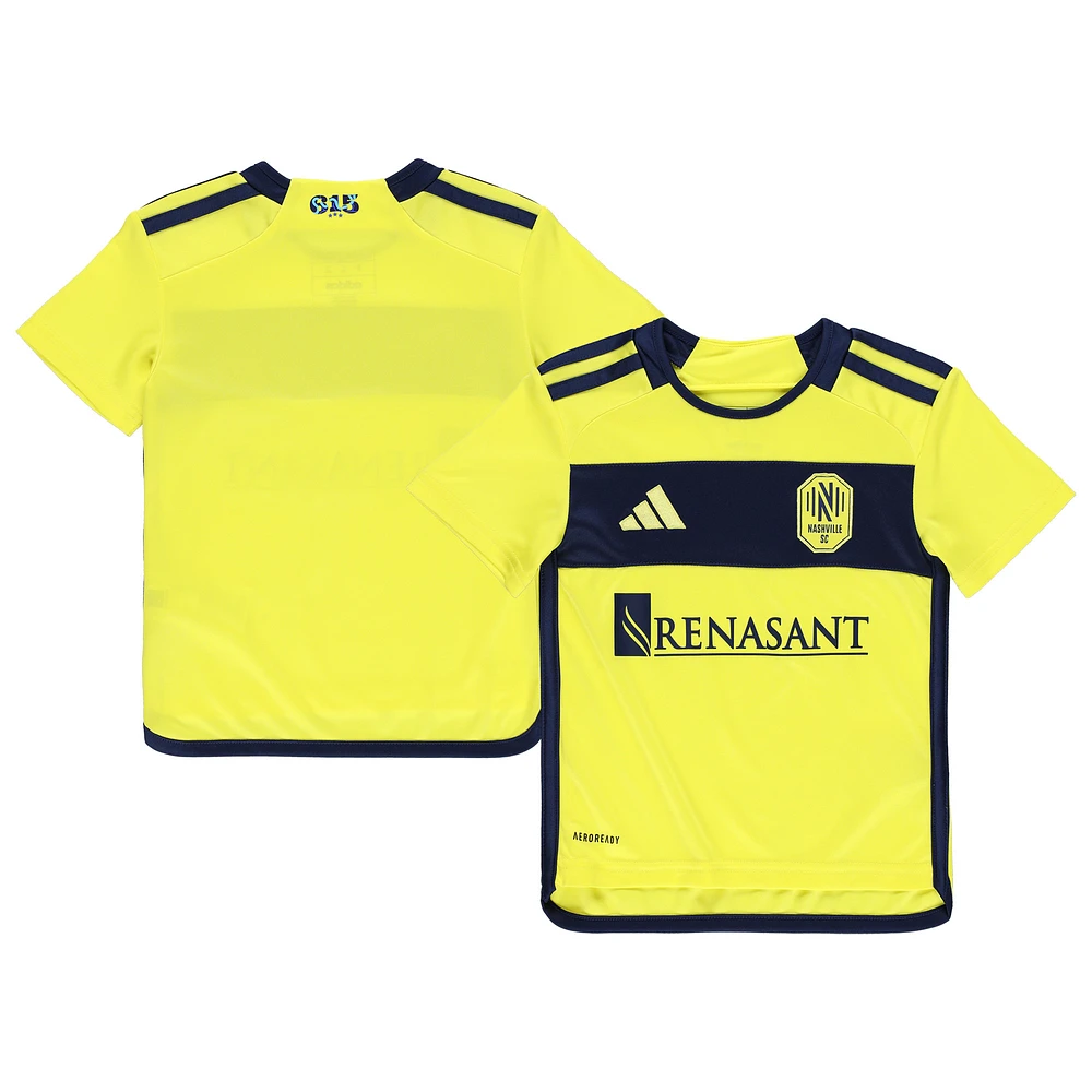 Toddler adidas Yellow Nashville SC 2024 AEROREADY Team Jersey