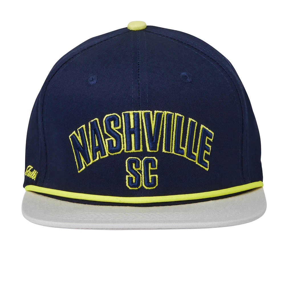 Unisex Live Breathe Futbol Navy Nashville SC Snapback Hat