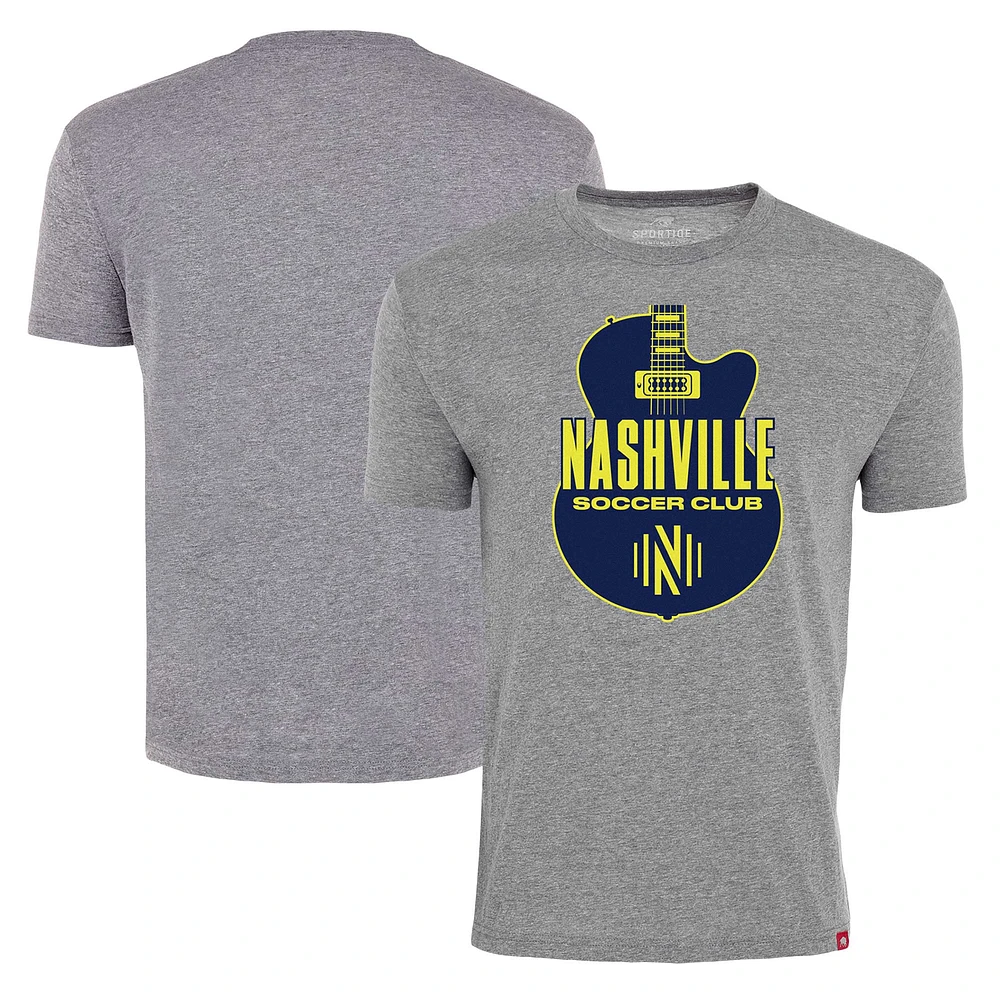 Unisex Sportiqe Heather Gray Nashville SC Comfy Tri-Blend T-Shirt