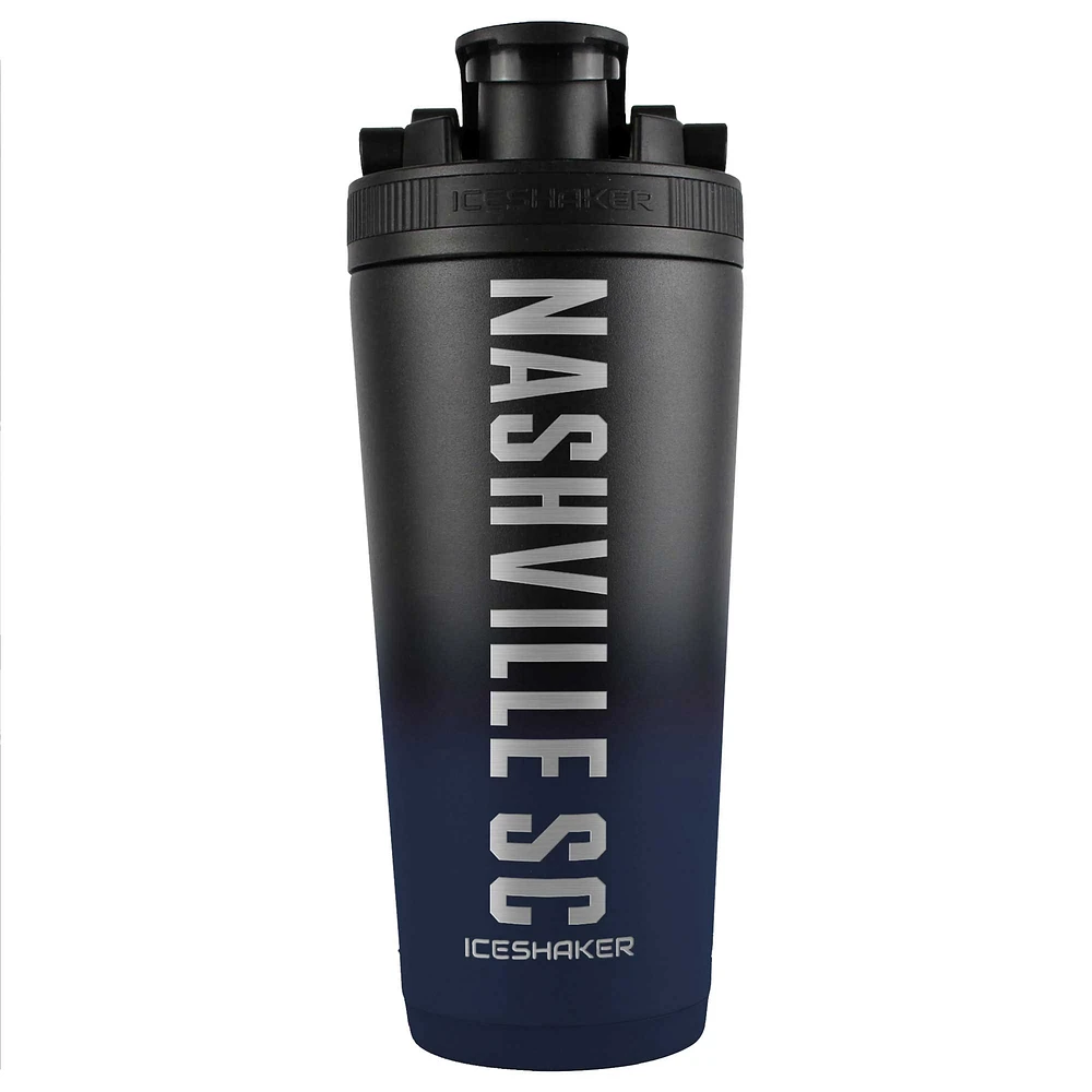 WinCraft Nashville SC 26oz. Bouteille mélangeur à shaker à glace en acier inoxydable Ombre