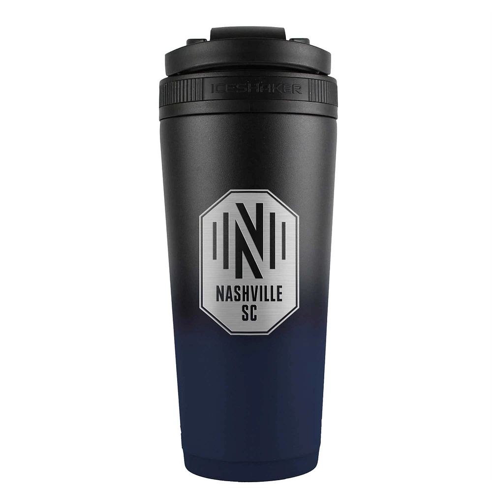 WinCraft Nashville SC 26oz. Bouteille mélangeur à shaker à glace en acier inoxydable Ombre