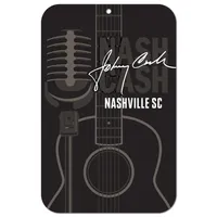 Panneau en bois WinCraft Nashville SC x Johnny Cash 11"x 17"