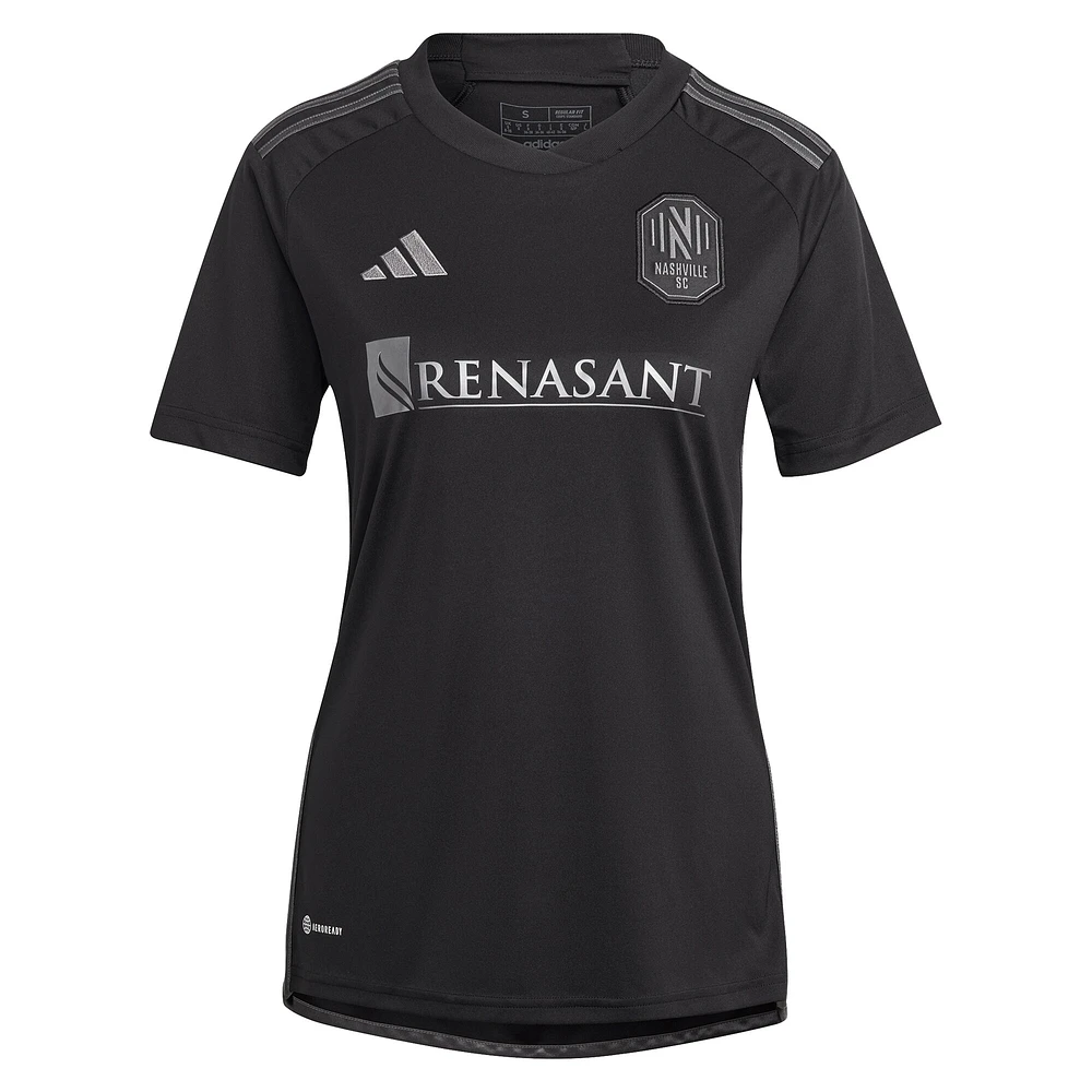 Women's adidas Anibal Godoy Black Nashville SC 2023 Man Kit Replica Player Jersey