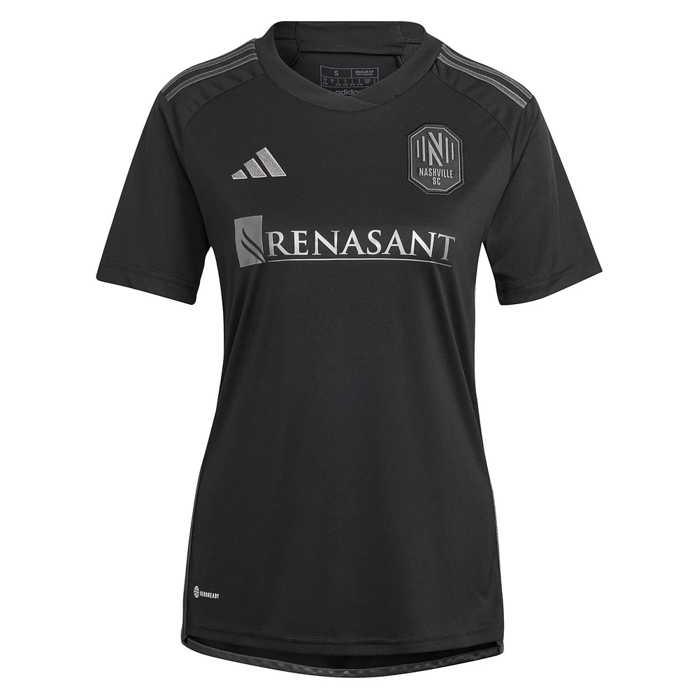 Women's adidas Black Nashville SC 2023 Man Kit Replica Jersey