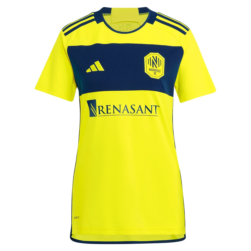 Women's adidas Hany Mukhtar Yellow Nashville SC 2024 The 615 Kit Replica Player Jersey