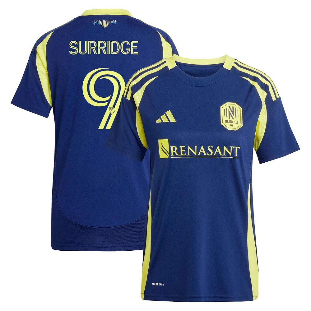 Maillot réplique du kit The Heart of Nashville 2025 pour femme adidas Sam Surridge Navy
