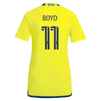 Women's adidas Tyler Boyd Yellow Nashville SC 2024 The 615 Kit Replica Player Jersey