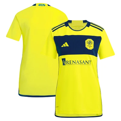 Maillot adidas jaune Nashville SC 2024 The 615 Kit Replica pour femme