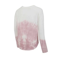 T-shirt à manches longues Concepts Sport rose/blanc Nashville SC Orchard Tie-Dye pour femmes