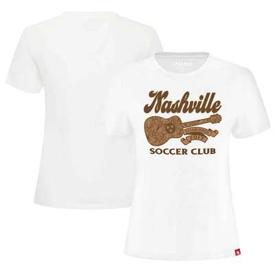 T-shirt Sportiqe Nashville SC Arcadia blanc pour femme