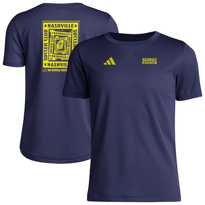 Youth adidas  Navy Nashville SC Local Wrap T-Shirt