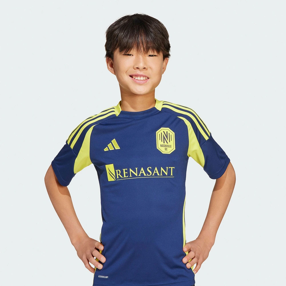 Youth adidas  Navy Nashville SC 2025 The Heart of Kit Replica Jersey