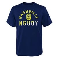 T-shirt de mi-temps Nashville SC bleu marine pour jeunes