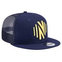 Youth New Era Navy Nashville SC 9FIFTY Snapback Trucker Hat