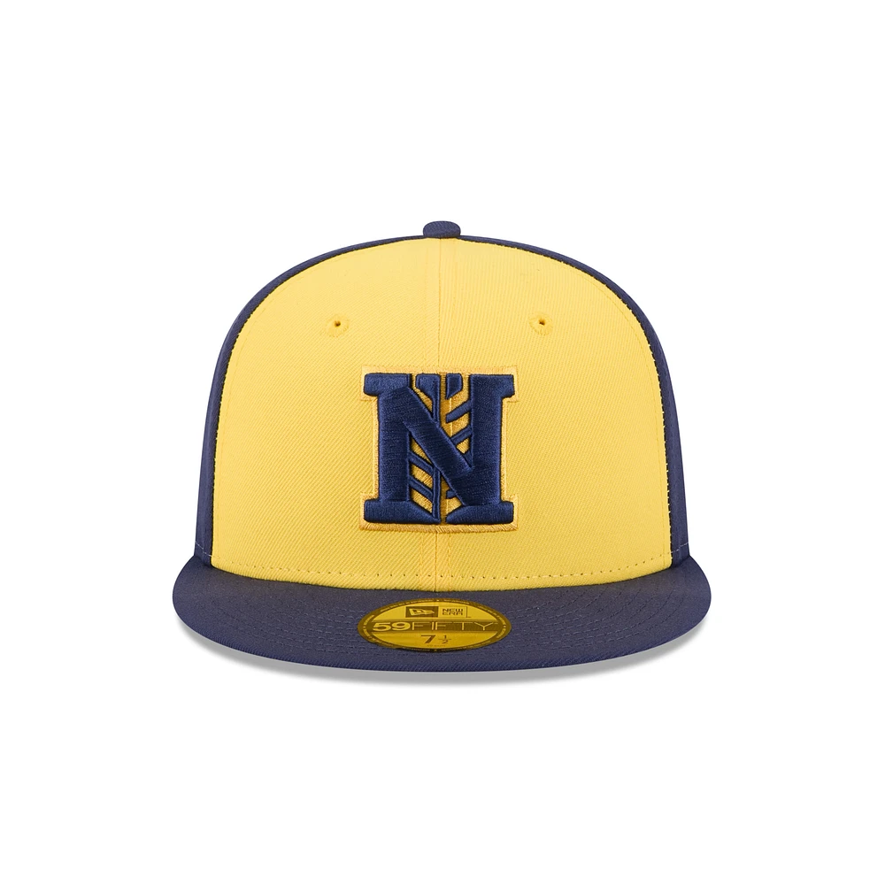 Men's New Era  Gold Nashville Sounds Theme Nights 59FIFTY Fitted Hat