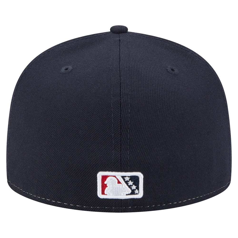 Men's New Era  White/Black Nashville Sounds Authentic Collection 59FIFTY Fitted Hat