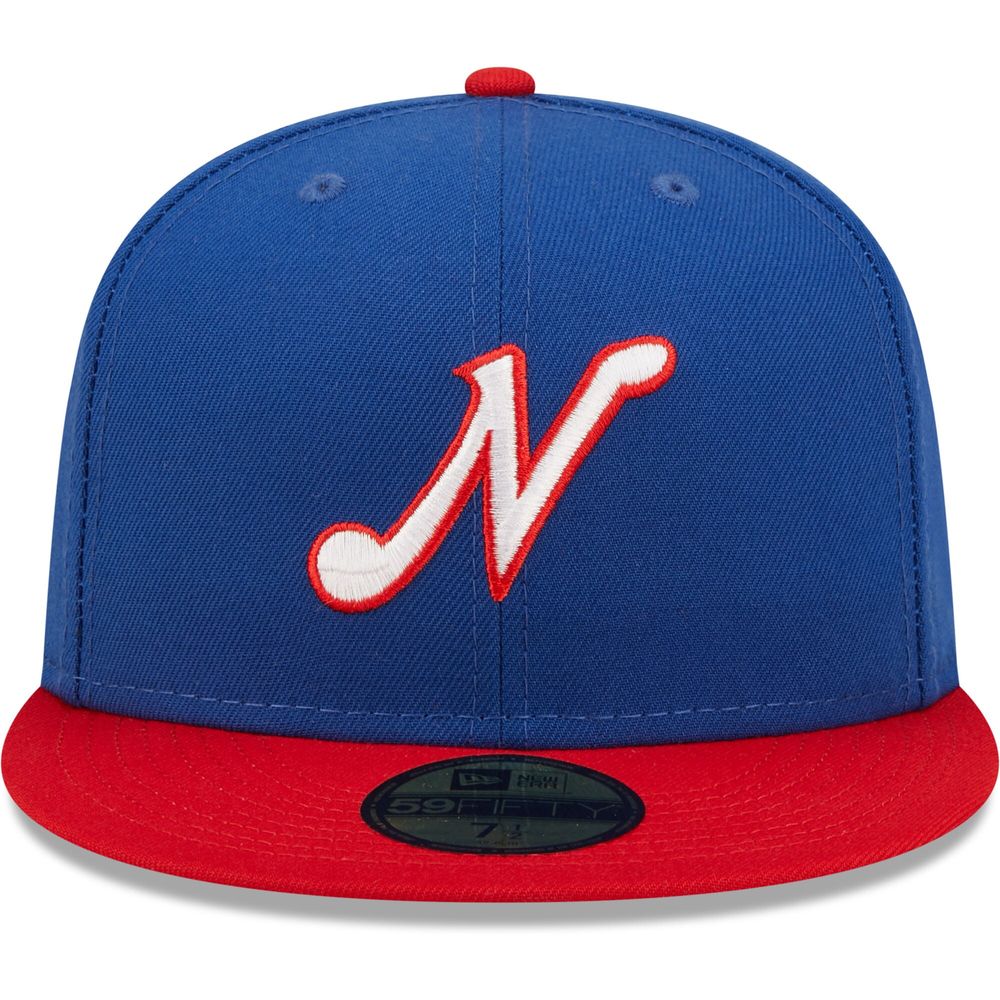 Men's New Era Blue Nashville Sounds Authentic Collection Team Alternate 59FIFTY Fitted Hat