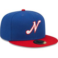Men's New Era Blue Nashville Sounds Authentic Collection Team Alternate 59FIFTY Fitted Hat