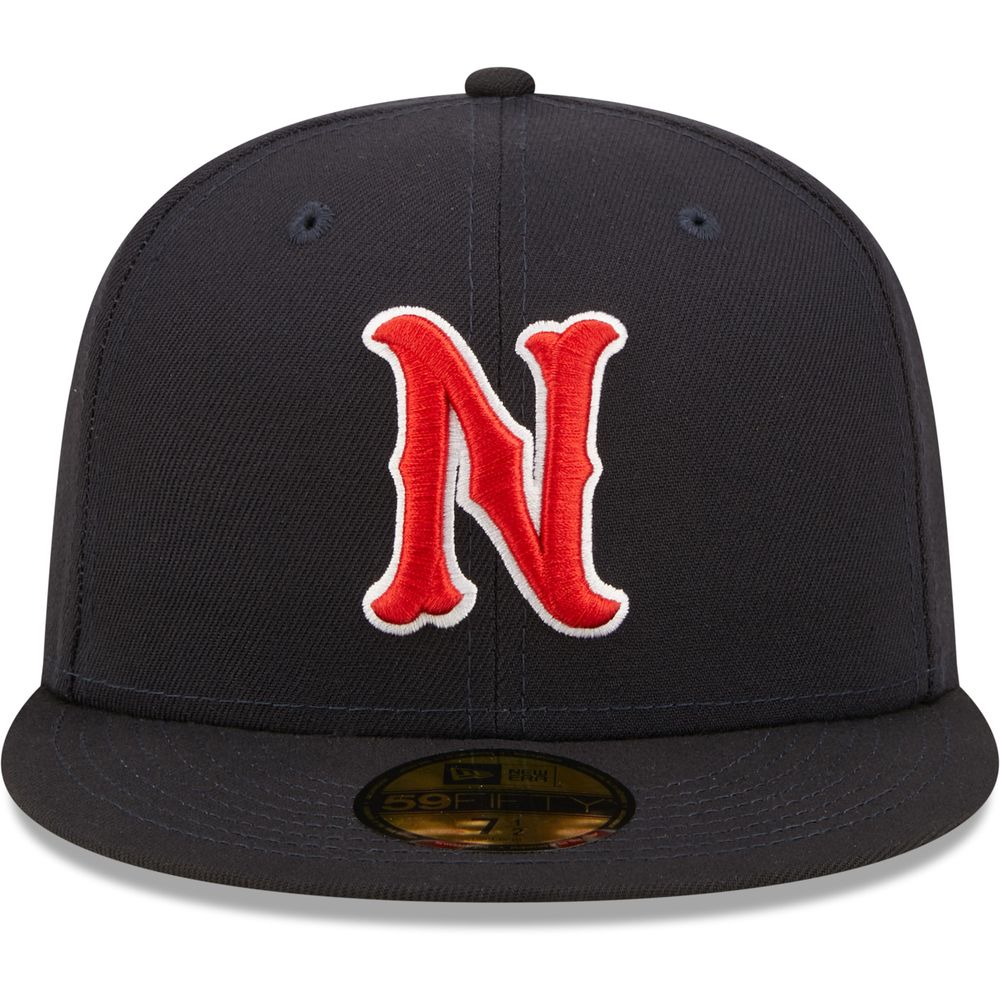 Men's New Era Navy Nashville Sounds Authentic Collection Team Home 59FIFTY Fitted Hat