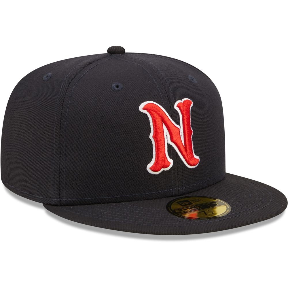 Men's New Era Navy Nashville Sounds Authentic Collection Team Home 59FIFTY Fitted Hat