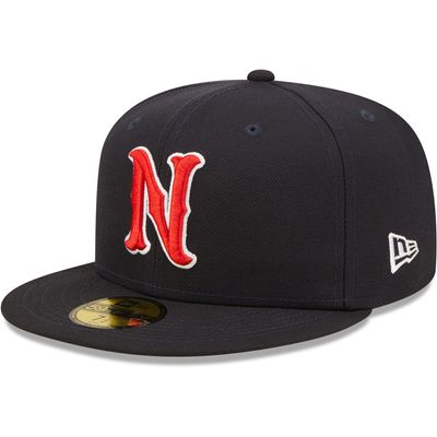 Men's New Era Navy Nashville Sounds Authentic Collection Team Home 59FIFTY Fitted Hat