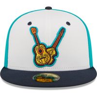 Men's New Era White/Black Vihuelas De Nashville Copa La Diversion 59FIFTY Fitted Hat