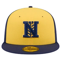 Men's New Era Yellow Nashville Sounds Theme Night Brewskis 59FIFTY Fitted Hat