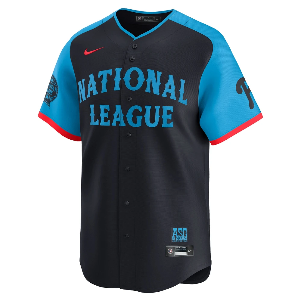 Maillot de joueur Nike Trea Turner Navy National League 2024 MLB All-Star Game Limited pour homme