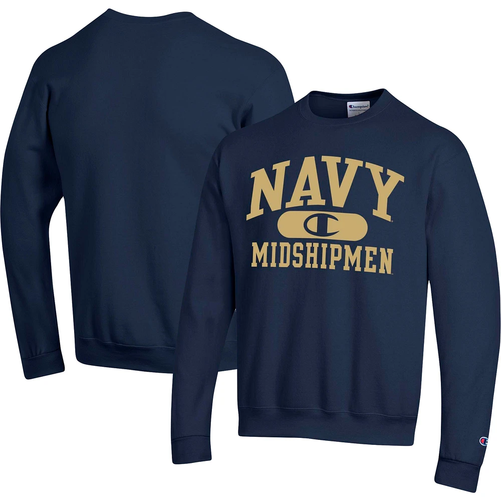 Men's Champion Navy Midshipmen Arch Pill Sweatshirt