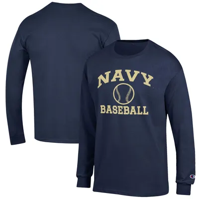 Navy Midshipmen Champion Baseball Icon Long Sleeve T-Shirt