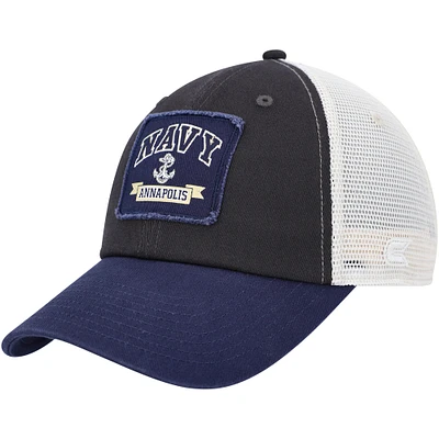 Men's Colosseum  Charcoal Navy Midshipmen Objection Snapback Hat