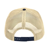 Chapeau réglable Colosseum Gold Navy Midshipmen Wyatt pour hommes