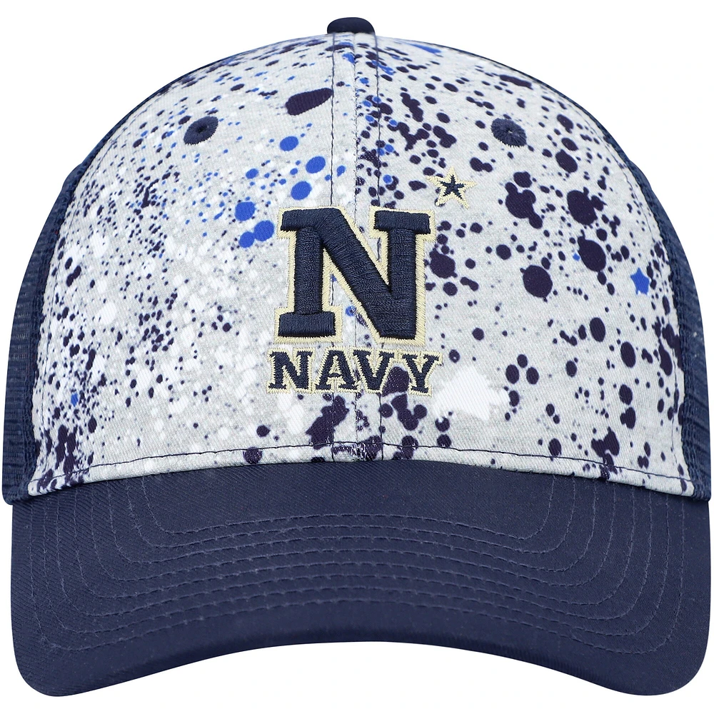 Casquette Snapback Colosseum Gris/Marine Marine Midshipmen Love Fern pour homme