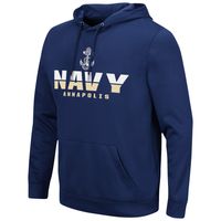 Men's Colosseum Navy Midshipmen Lantern Pullover Hoodie