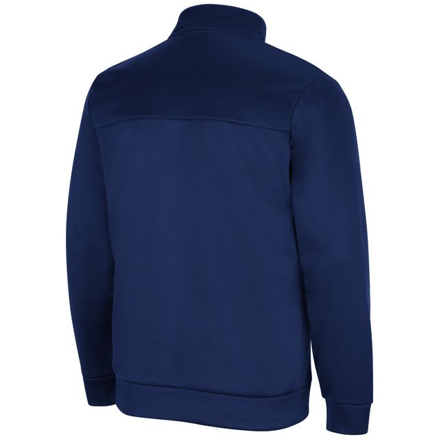 Veste homme Colosseum Navy Midshipmen No Tomorrow Quarter-Zip Jacket