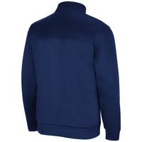 Men's Colosseum Navy Midshipmen No Tomorrow Quarter-Snap Jacket