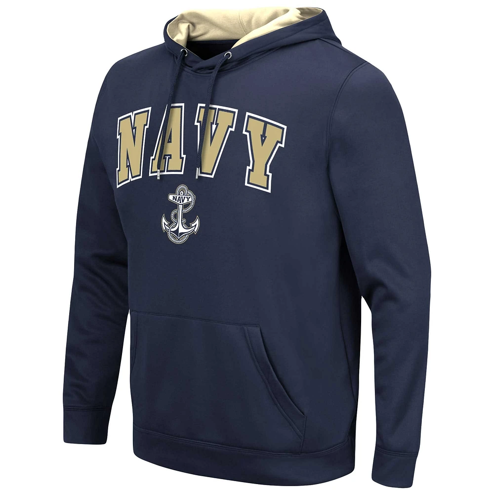 Men's Colosseum Navy Midshipmen Resistance Pullover Hoodie