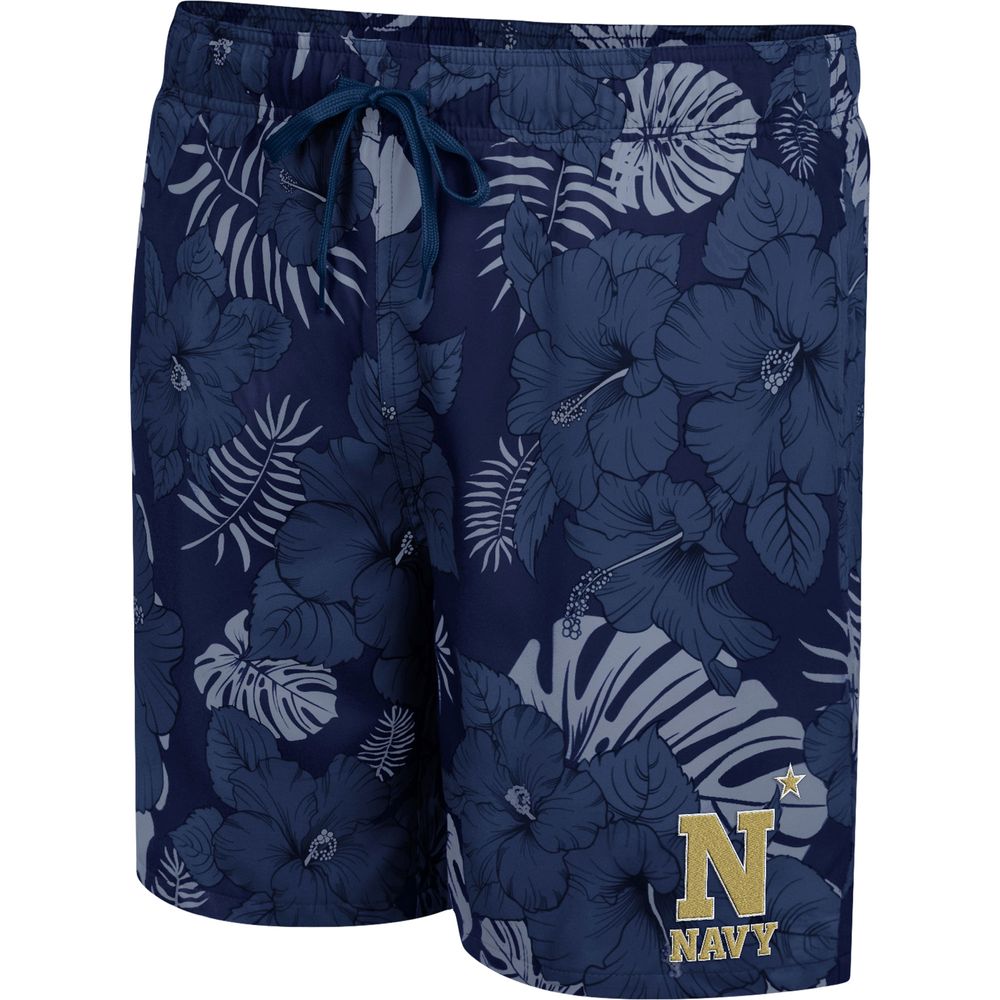 Men's Colosseum Navy Midshipmen The Dude Swim Shorts